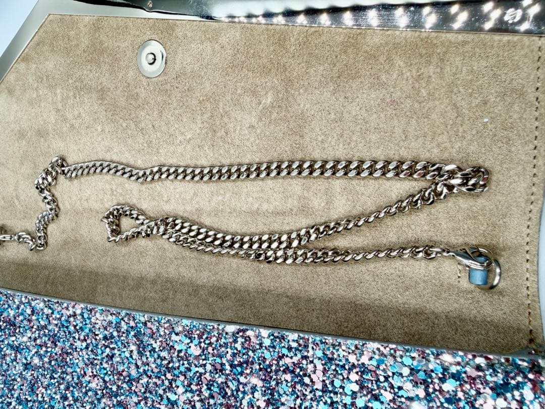 ⭐️tea⭐️美品 JIMMY CHOO グリッター クラッチバッグ