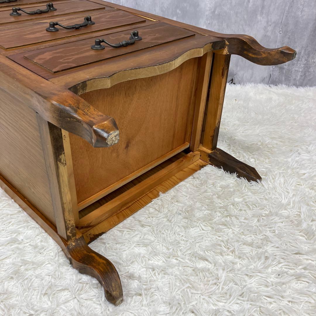 【極美品】木製チェスト 猫脚 アンティーク 高級家具