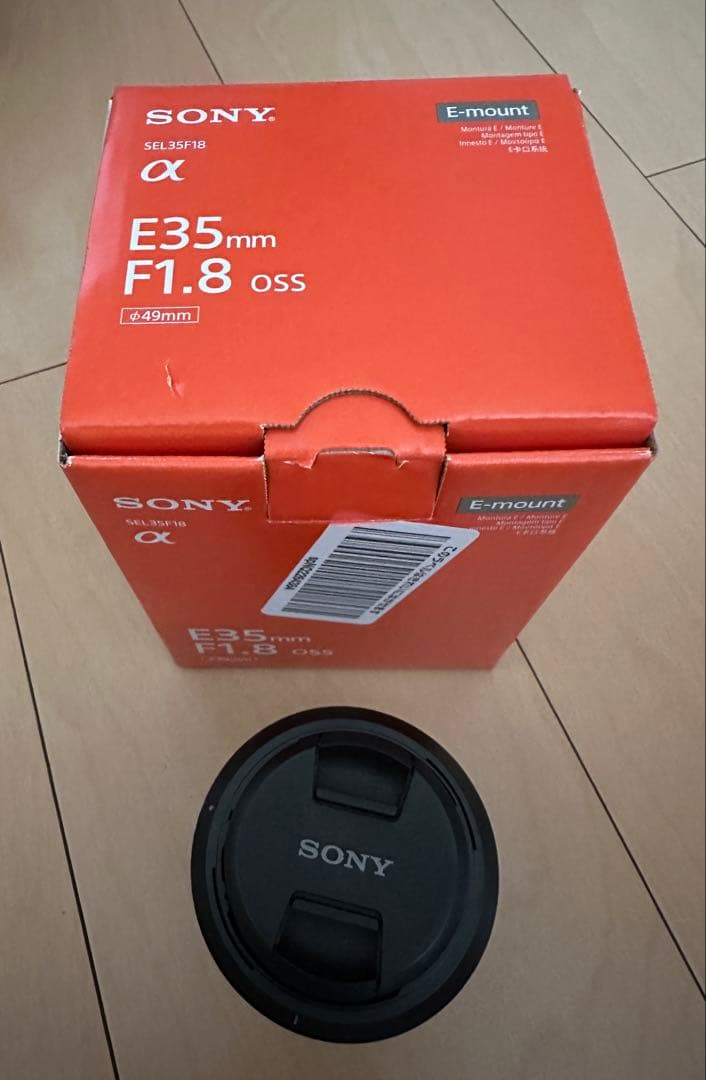 SONY E35mm F1.8 OSS レンズ PLフィルター付