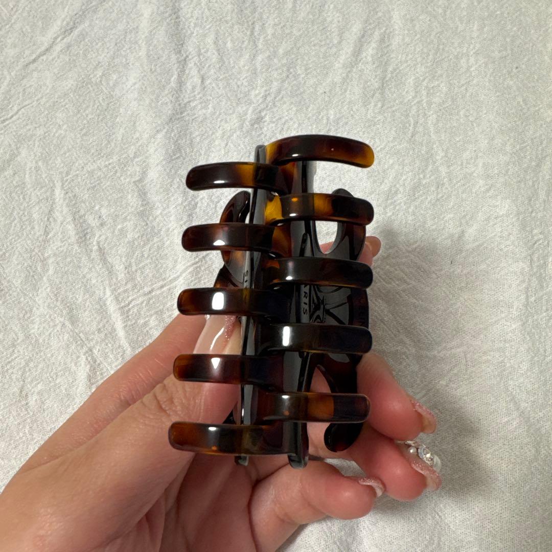 CELINE 波型デザイン ヘアクリップ 中型