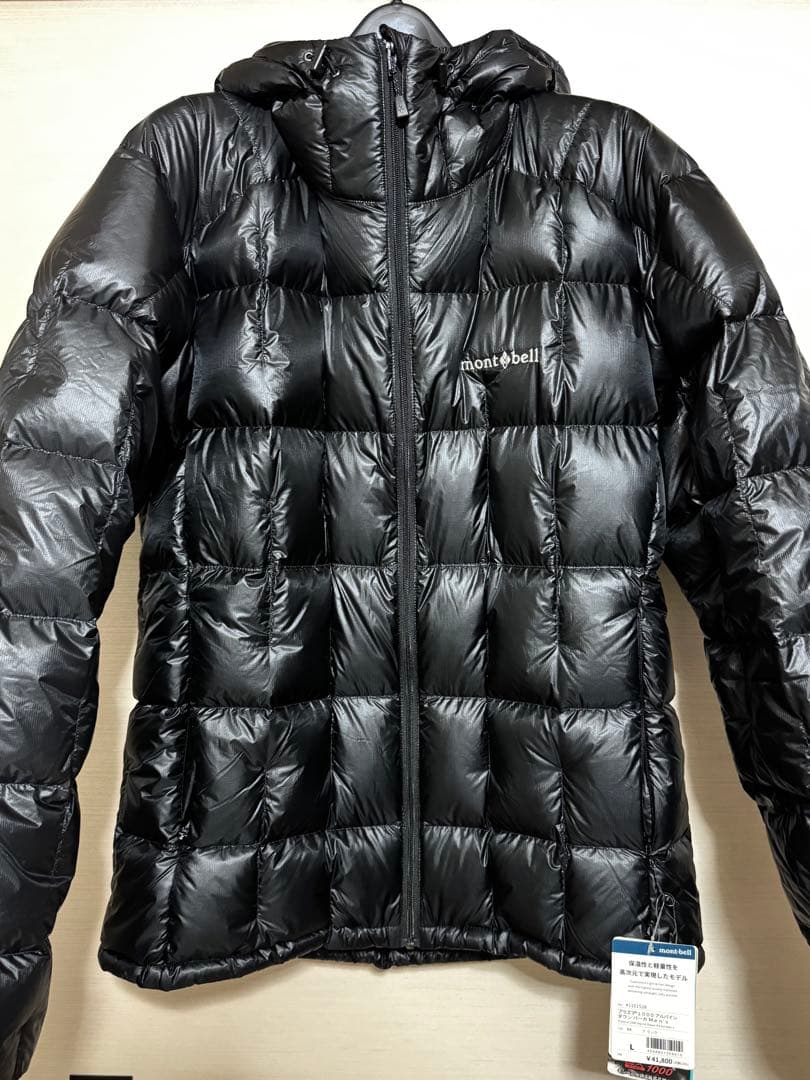 新品モンベルプラズマ1000 アルパインダウン パーカＬmont-bell