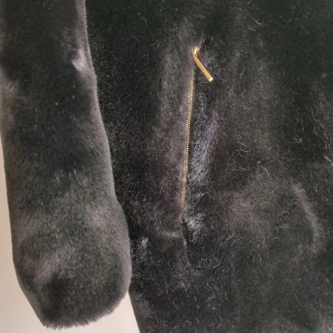 ★美品★TATRAS ブラックファーコートS