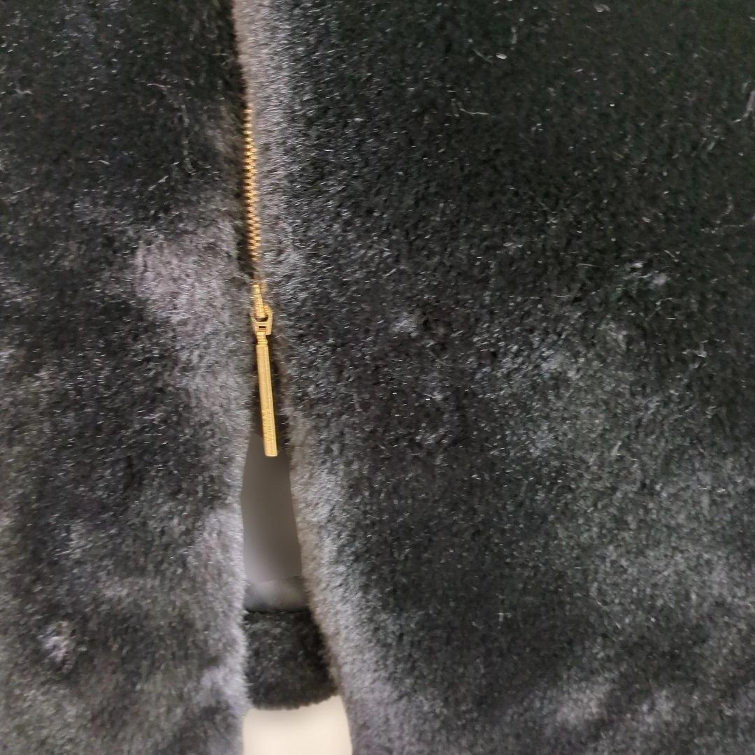 ★美品★TATRAS ブラックファーコートS