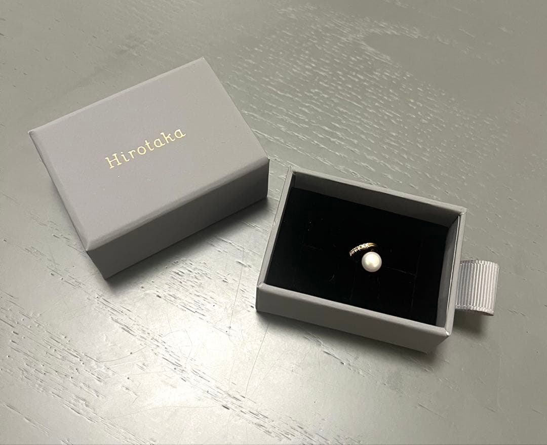 Hirotaka DROSERA ダイヤモンド アコヤパール ピアス 右耳用