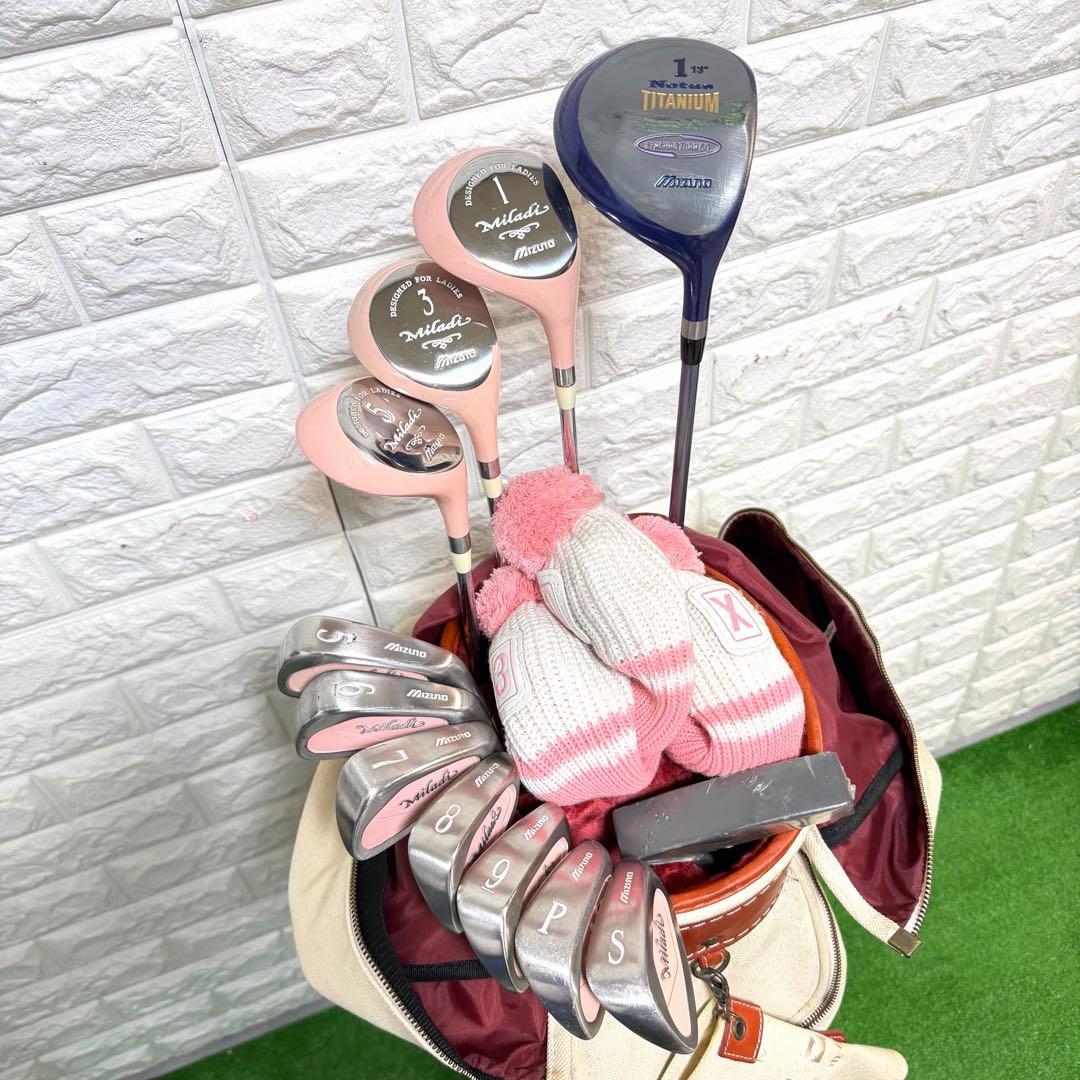 ゴルフセット　初心者応援　Mizuno レディース　ドライバー2本　右打ち