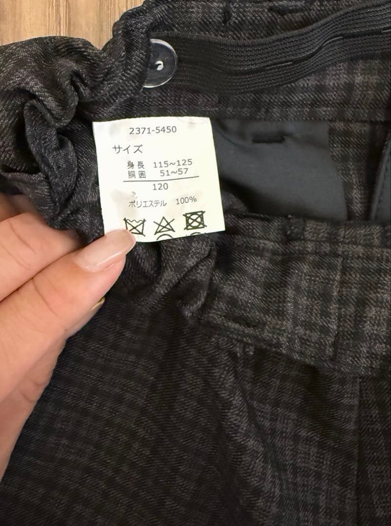 【美品】CHOPIN blue フォーマルスーツ 120男の子 ブラック