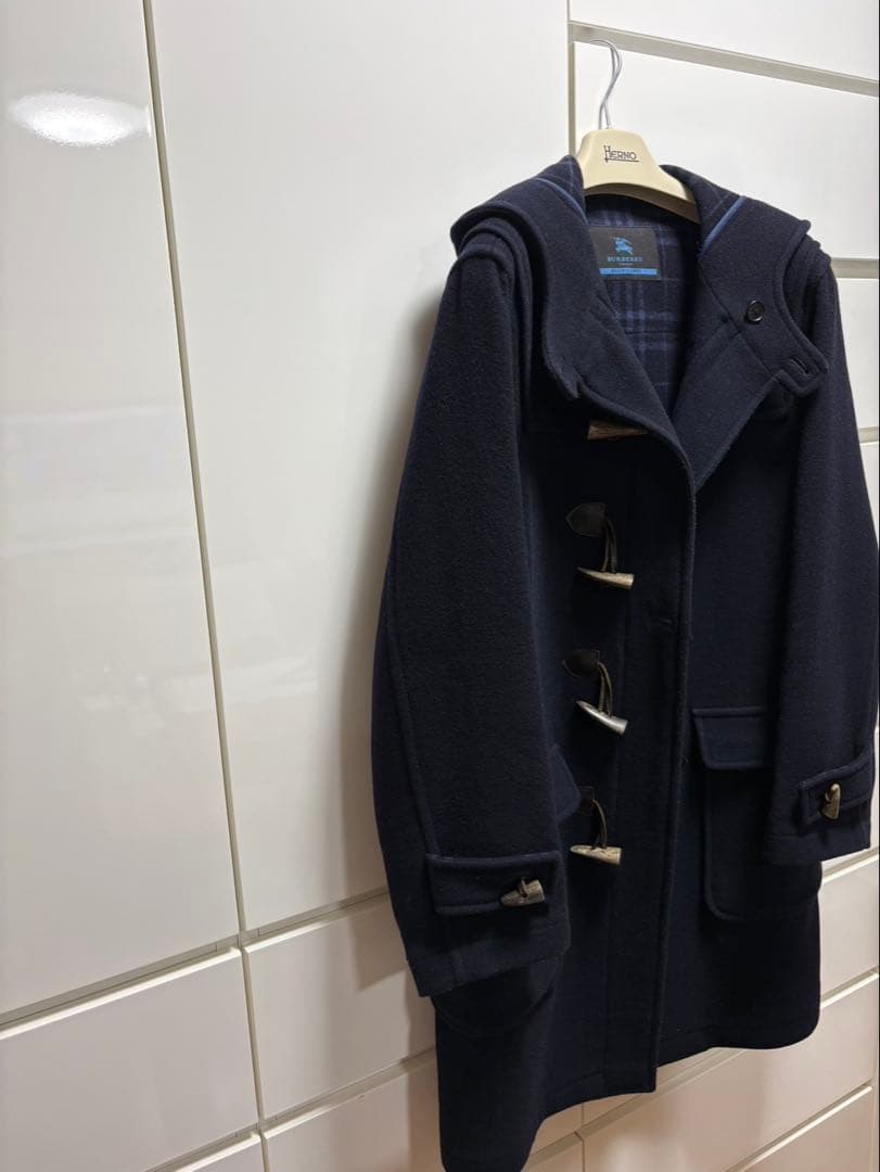 バーバリーロンドン ブルーレーベル ダッフルコート ネイビー Mサイズ