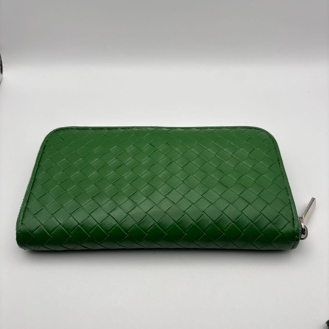 ◆正規品◆ボッティガヴェネタイントレチャート ラウンドファスナー長財布オマケ付き