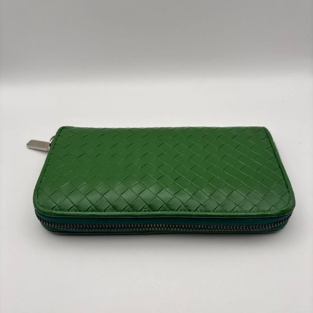 ◆正規品◆ボッティガヴェネタイントレチャート ラウンドファスナー長財布オマケ付き