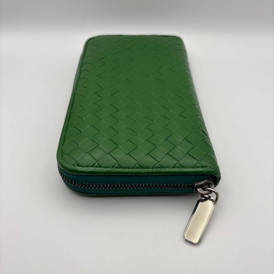 ◆正規品◆ボッティガヴェネタイントレチャート ラウンドファスナー長財布オマケ付き