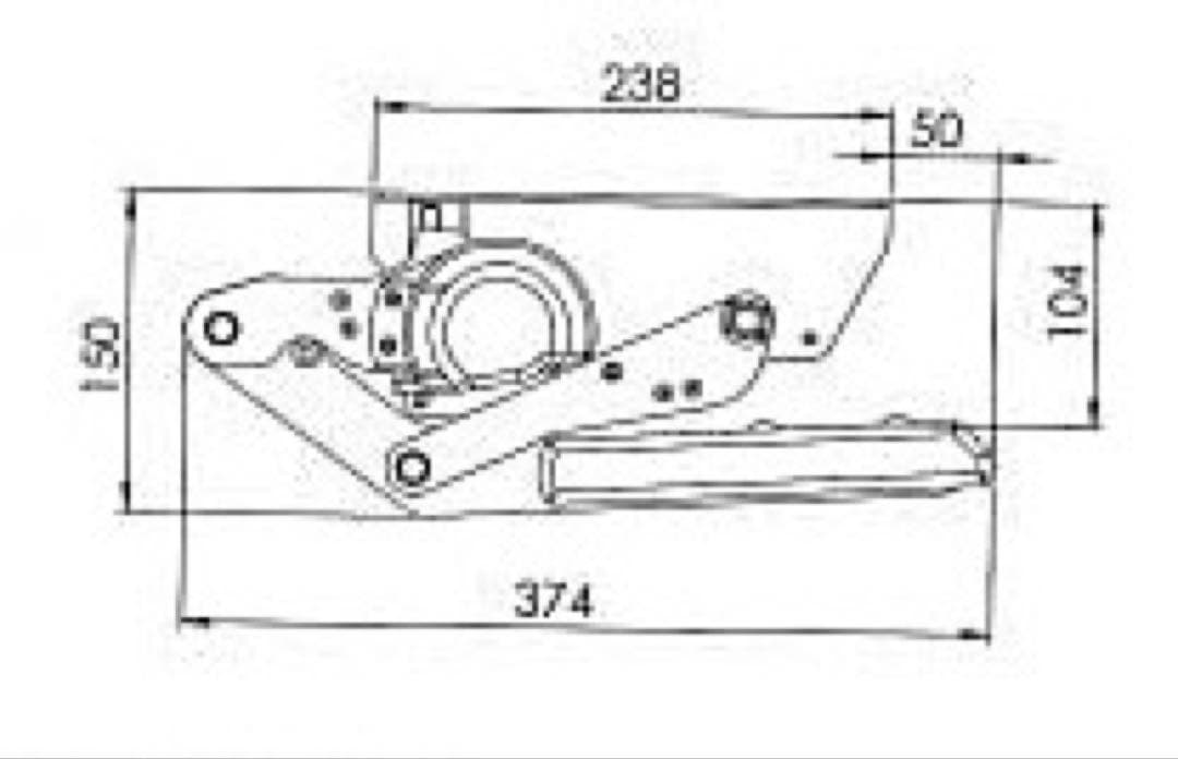 ヒオキング　アルミ製スイング式ステップ 550幅