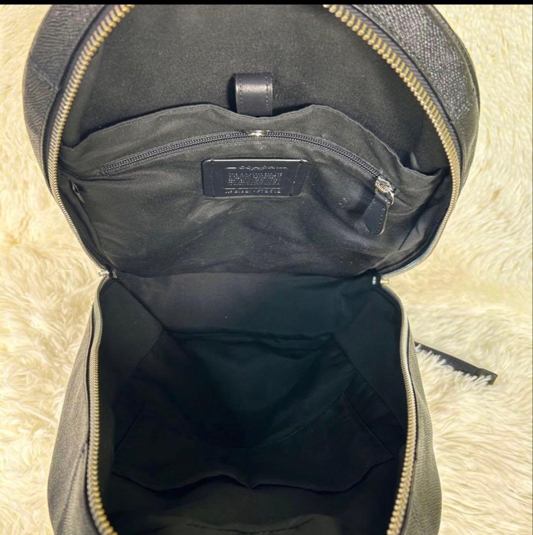 コーチ　リュック　グラハム　ガンメタル　ベケット　レザー　ブラック