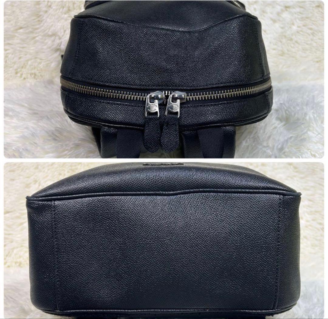 コーチ　リュック　グラハム　ガンメタル　ベケット　レザー　ブラック