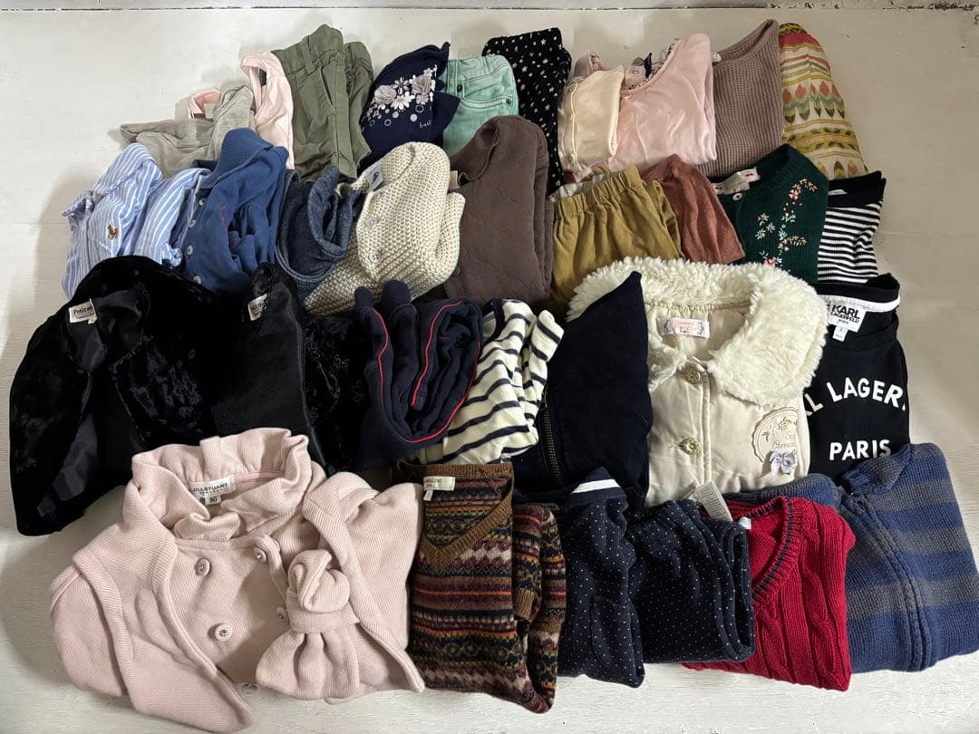 【43枚まとめ売り】　BON POINT ブランド子供服　女の子　80〜100