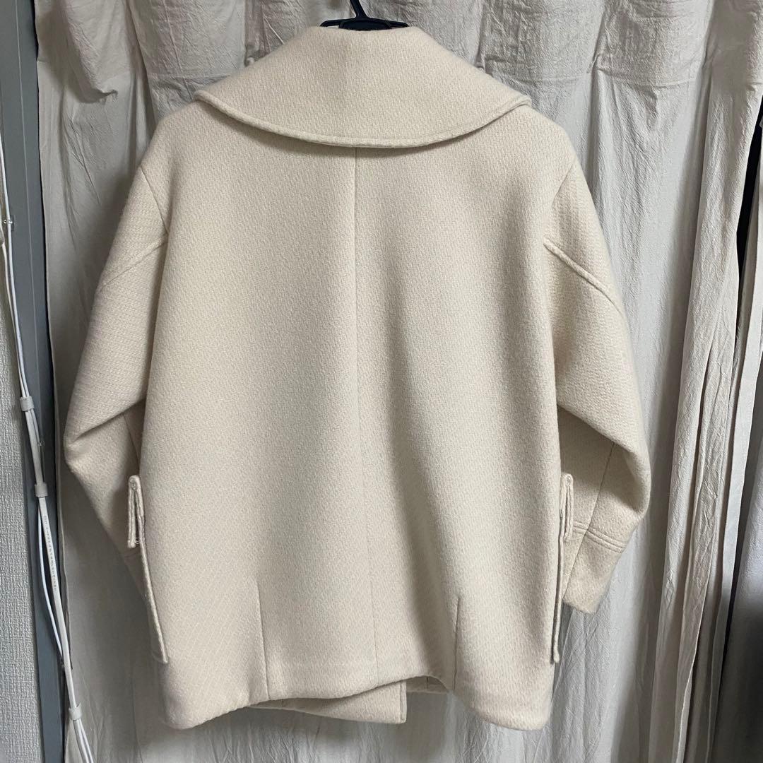 JILL by JILL STUART ホワイト ウール混合 ピーコート