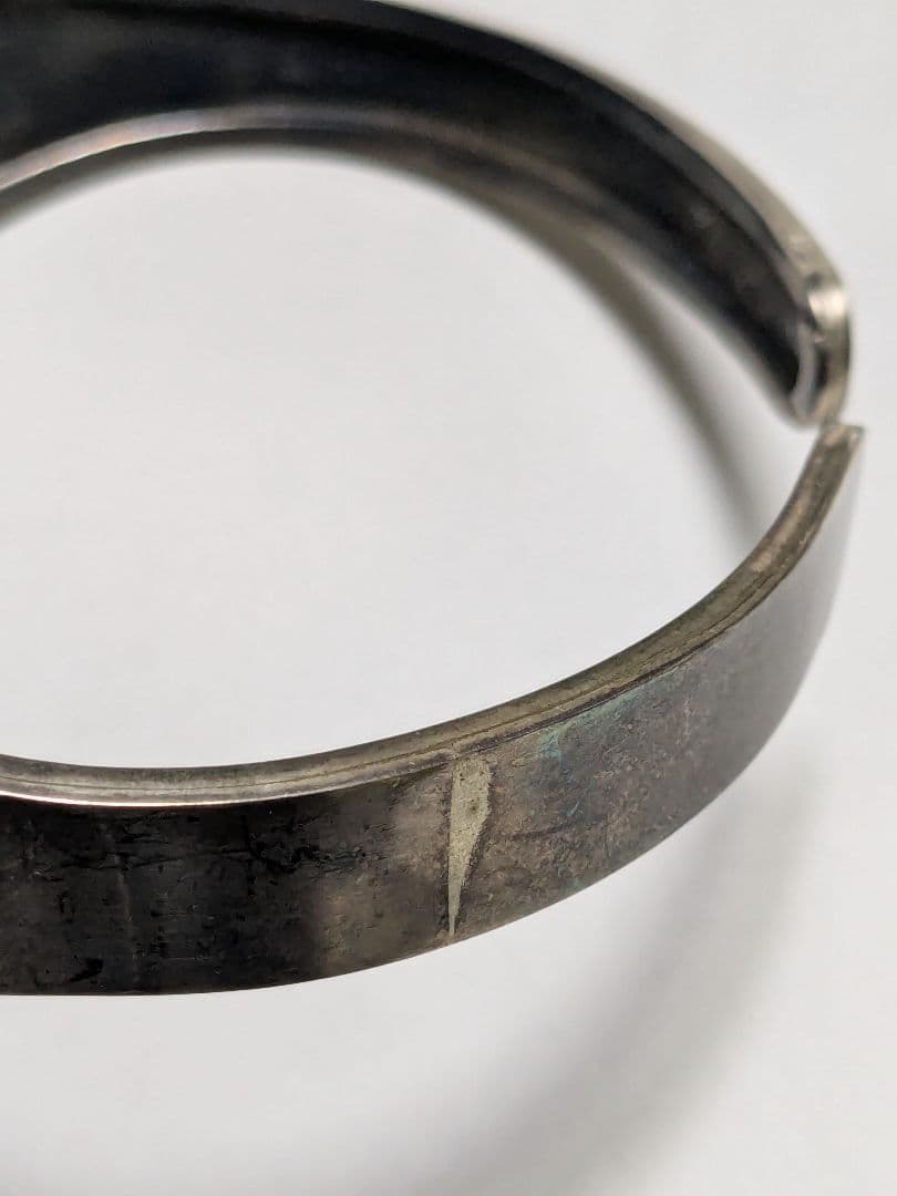 天然琥珀 バングル SV925 ヴィンテージ