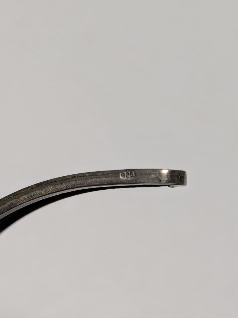 天然琥珀 バングル SV925 ヴィンテージ