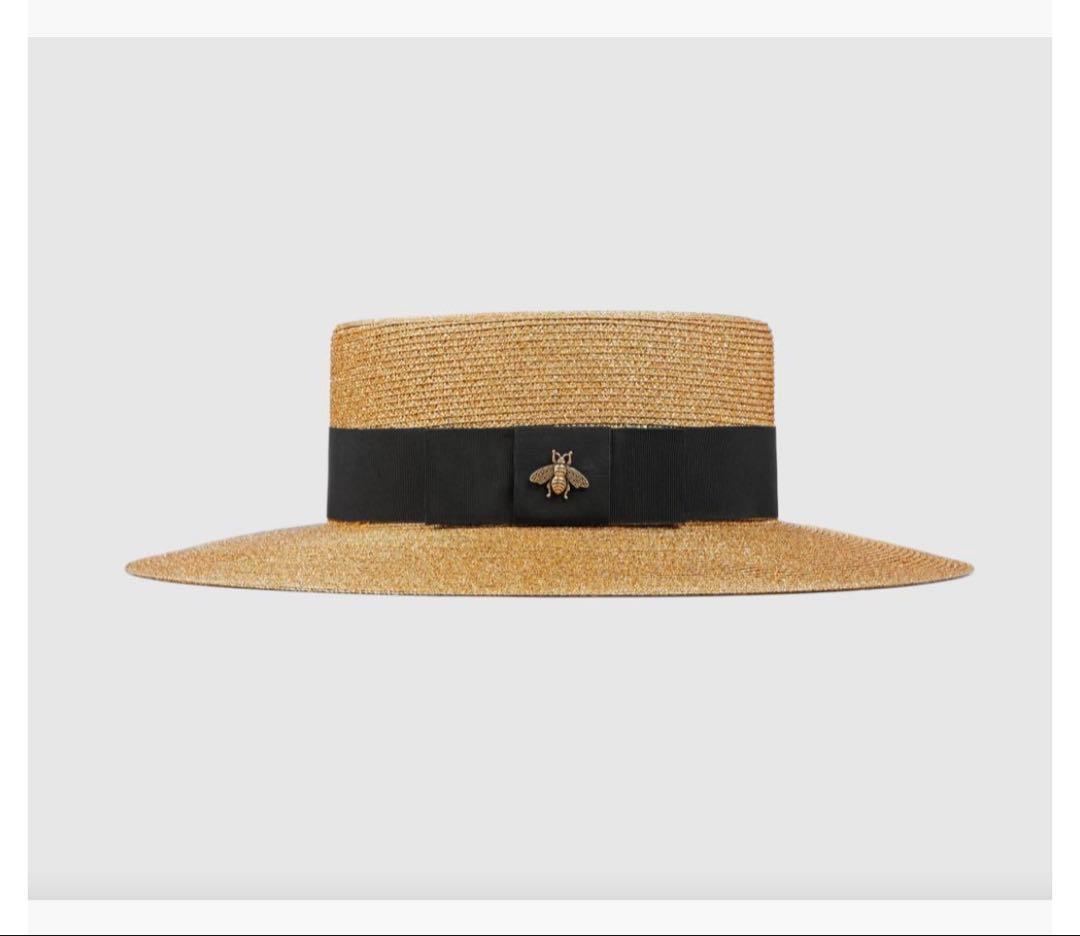 グッチ　ラメファブリックパピエハット