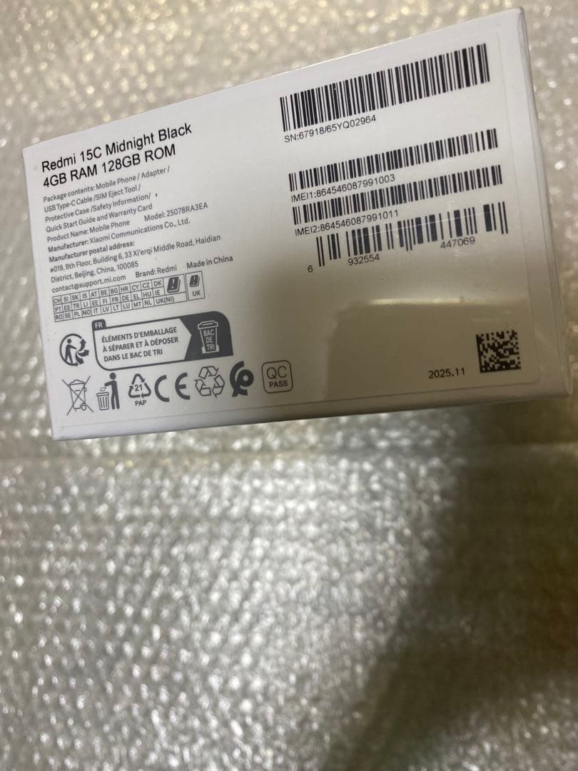 redmi 15c 128gb,8GB 黒