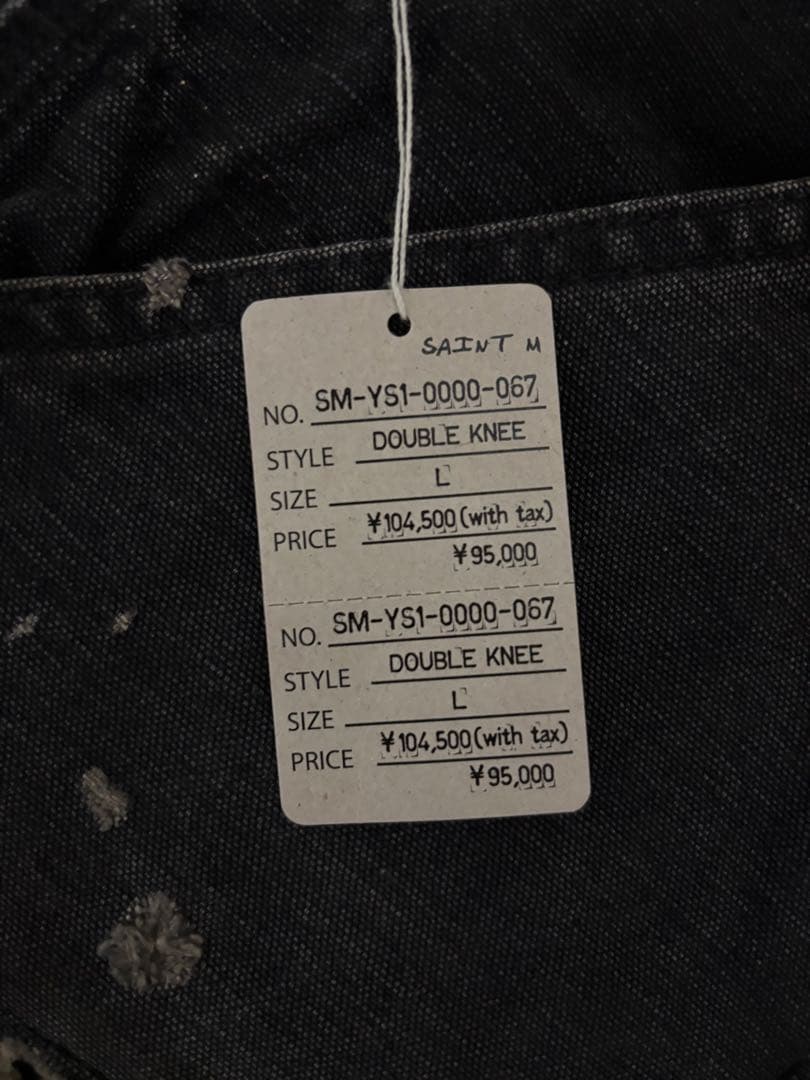 【新品】SAINT Mxxxxxx Double Knee/Dack 黒 L
