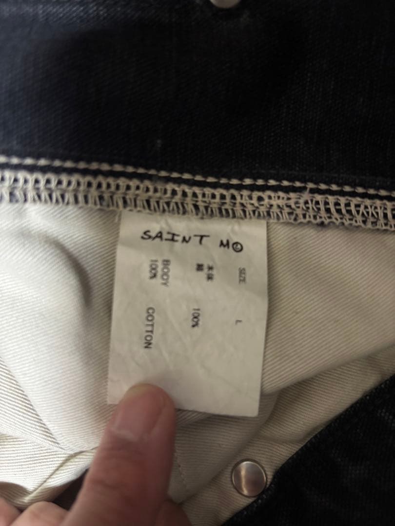 【新品】SAINT Mxxxxxx Double Knee/Dack 黒 L