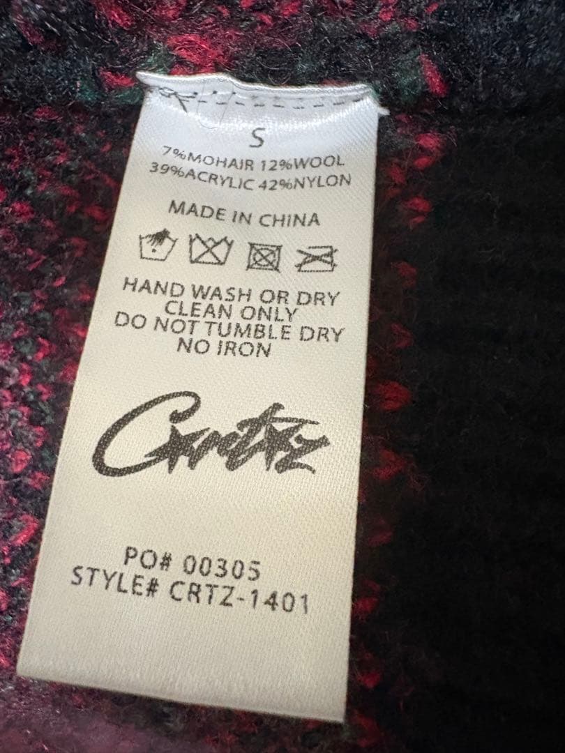 Corteiz LUX KNIT ZIP UP [BLACK] ニット