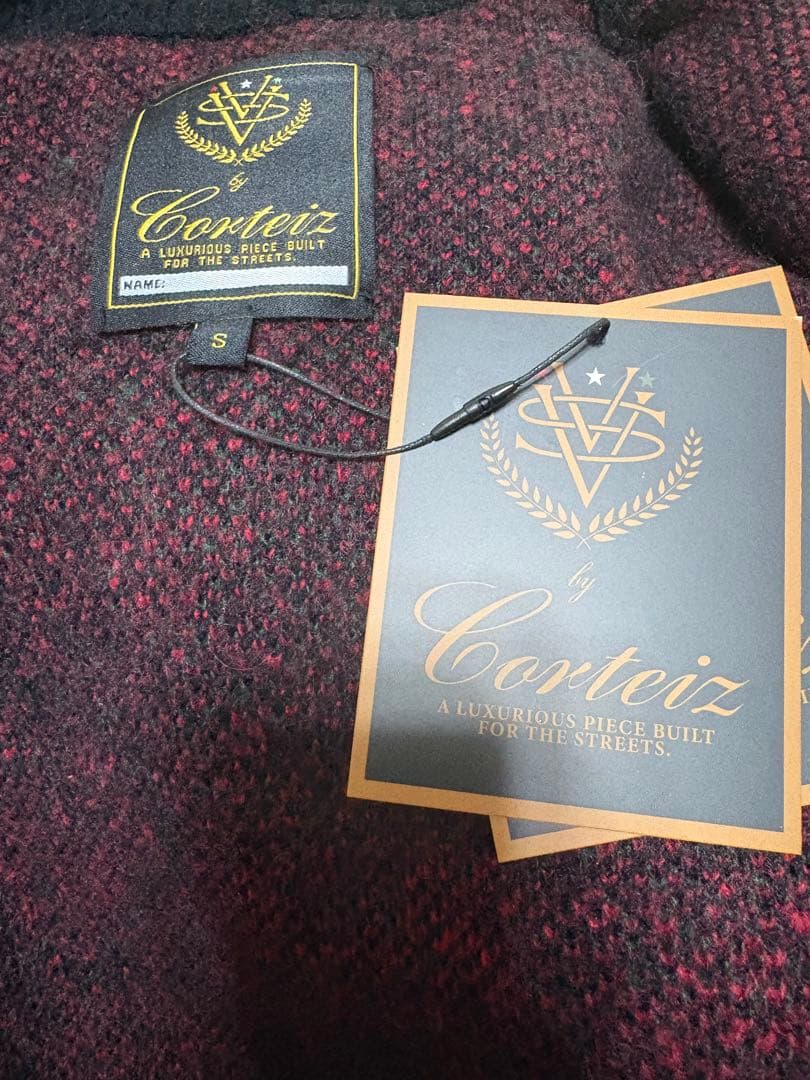 Corteiz LUX KNIT ZIP UP [BLACK] ニット