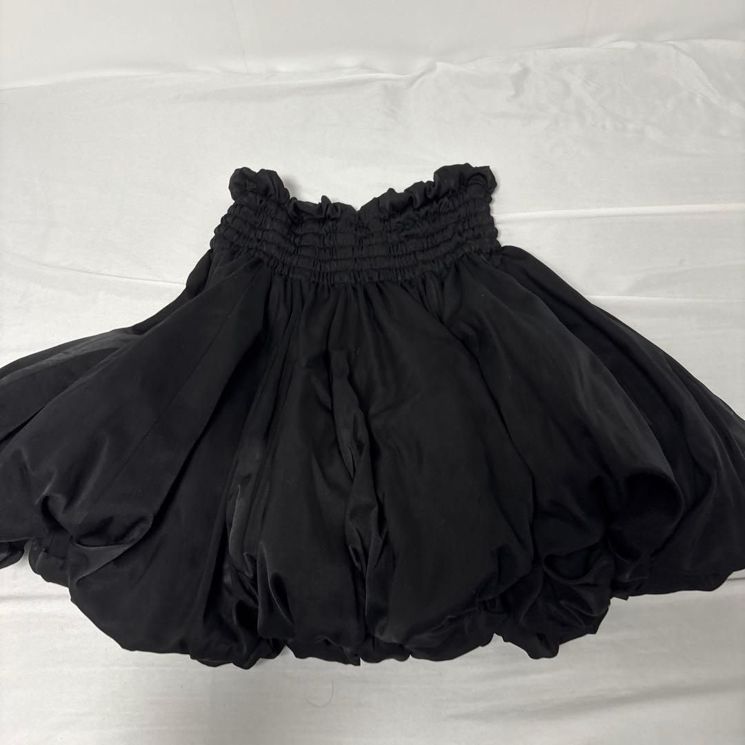 noirkeininomiya ミニバルーンスカート 黒