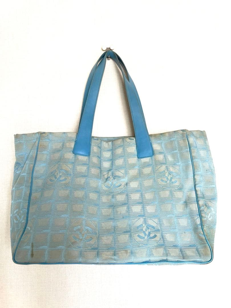 CHANEL シャネル　ニュートラベルライン　トートバッグ　ブルー