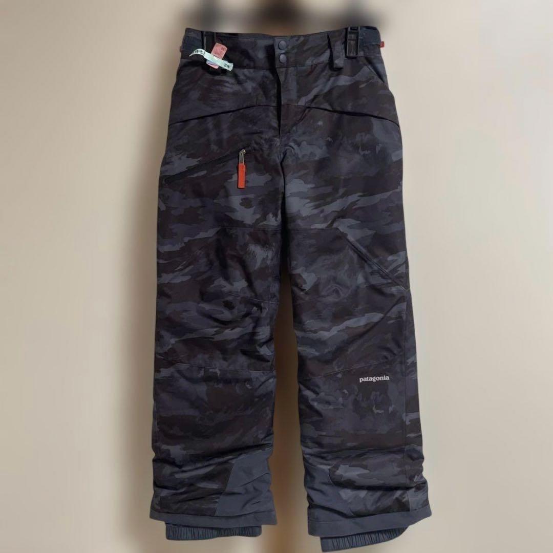 【美品　撥水加工済】　パタゴニア　ボーイズ　M スキー　スノーボード　ウェア