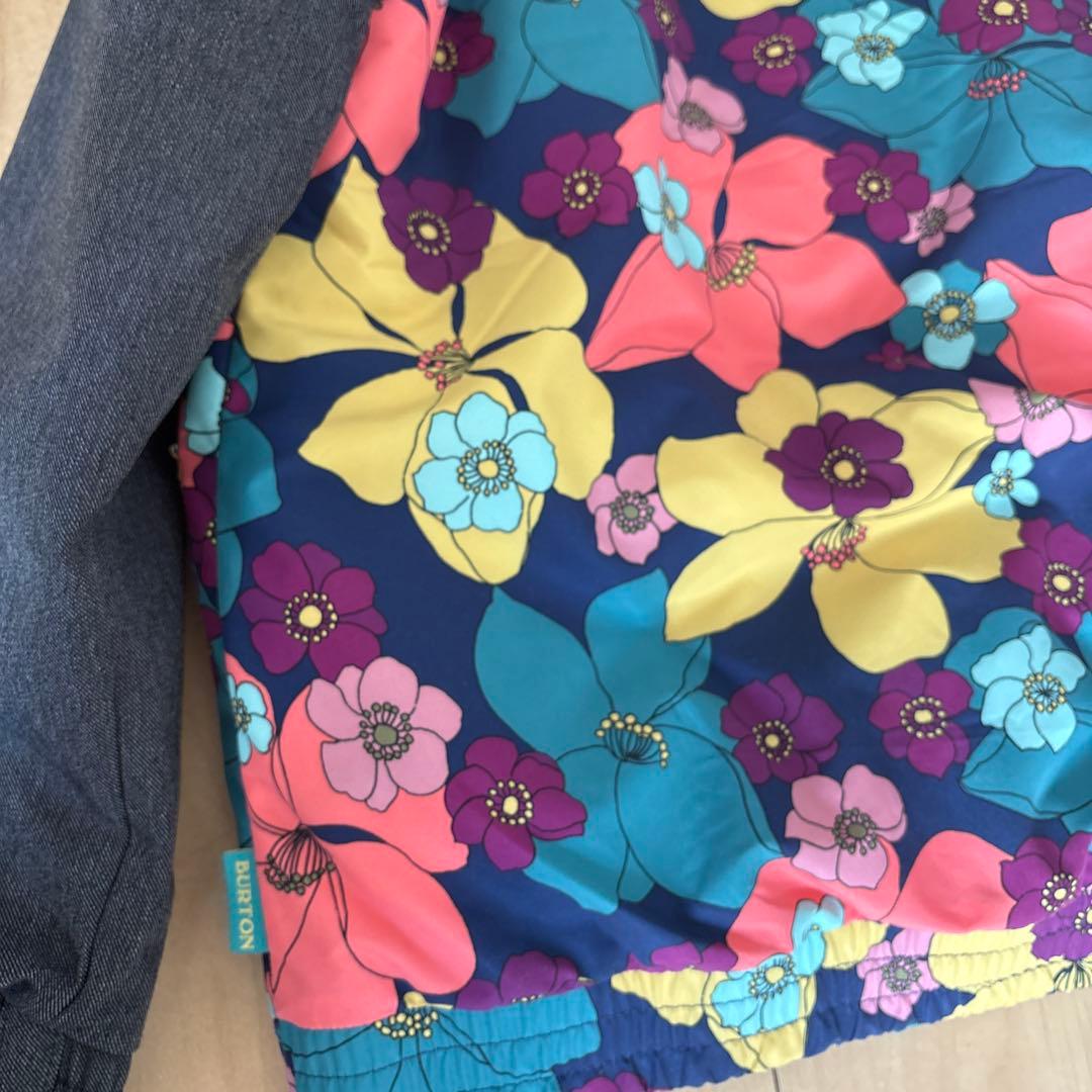 BURTON 子供用スノーボードウェア L 花柄