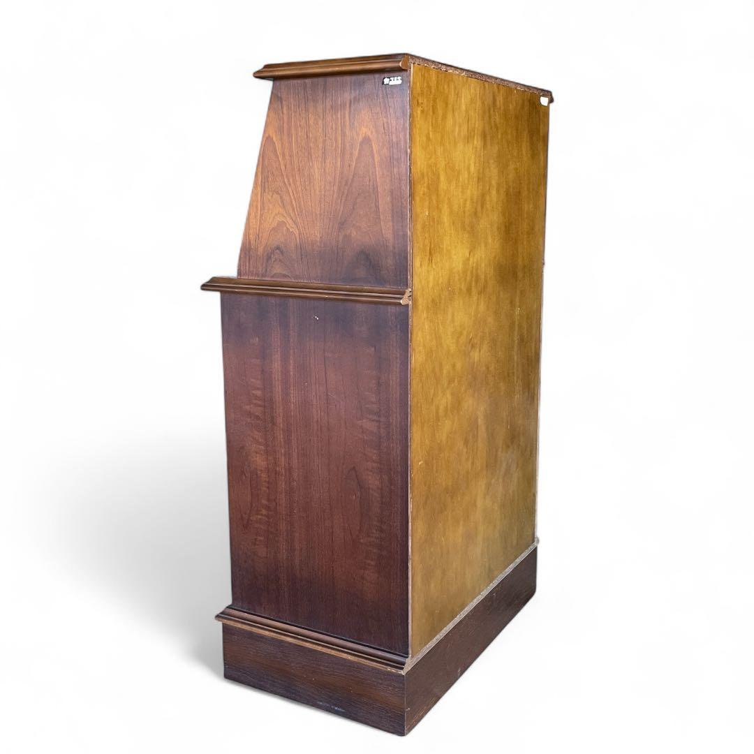 【希少】カリモク コロニアル ライティングビューロー デスク チェスト 木製