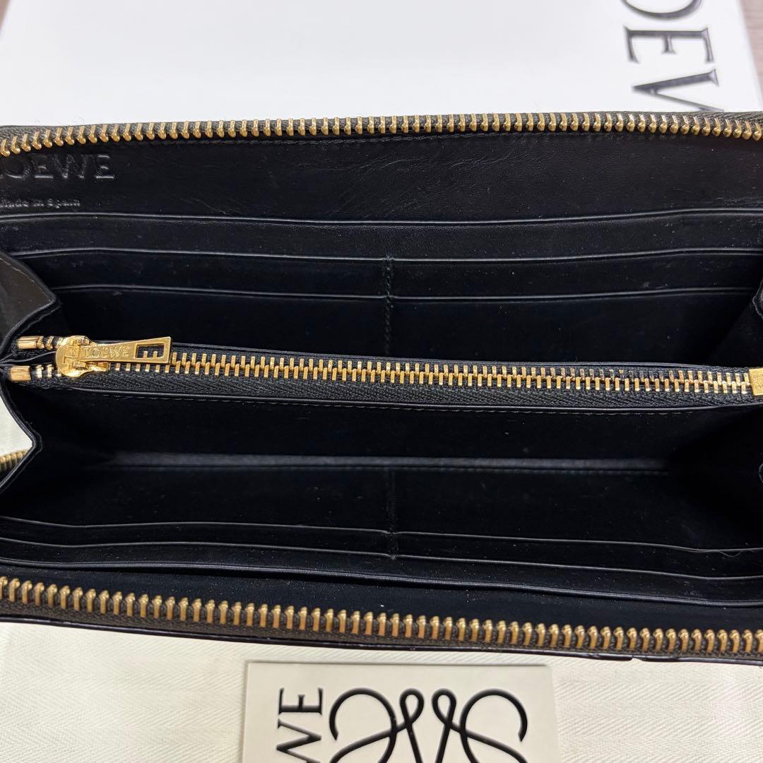 新品同様‼️ 現行　ロエベ　LOEWE　長財布　バイフォールド　ラウンドファスナー