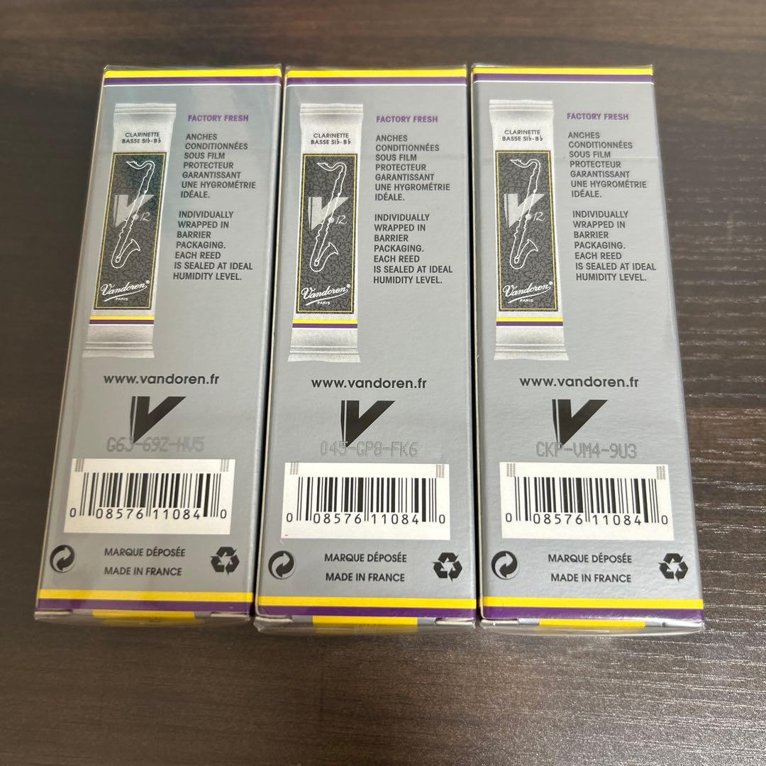 Vandoren V.12 クラリネットリード 3号 5本入り