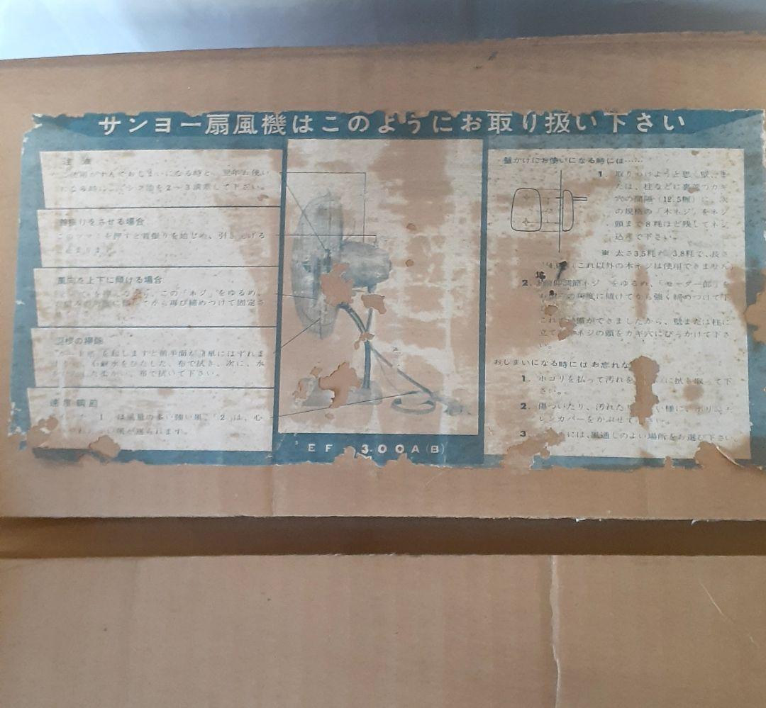 【昭和レトロ】サンヨー扇風機　 30cmホーム扇　元箱付