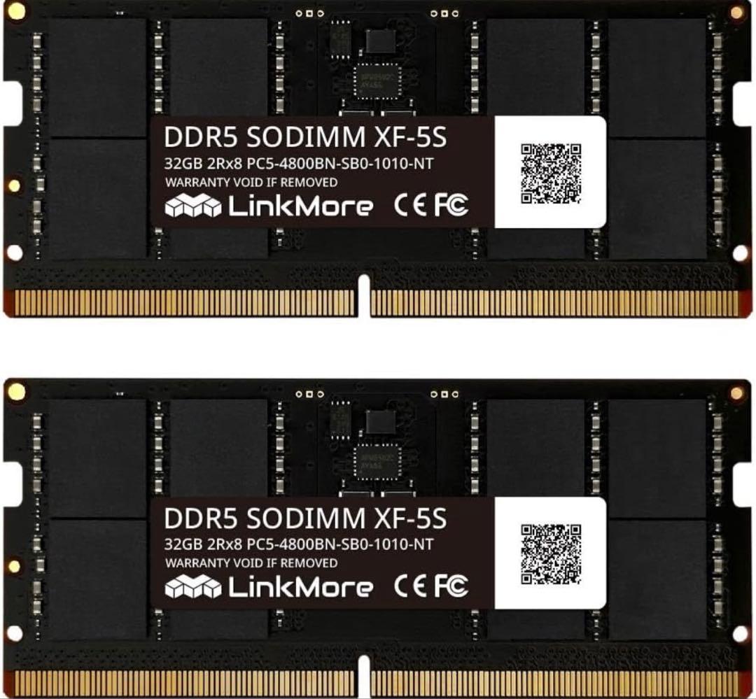LinkMore DDR5 4800 32GB*2(64GB) ノートPC用