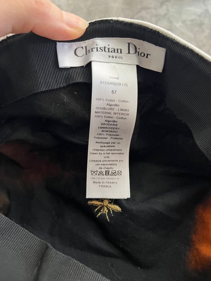 【シミ、型崩れ】ディオール キャスケット