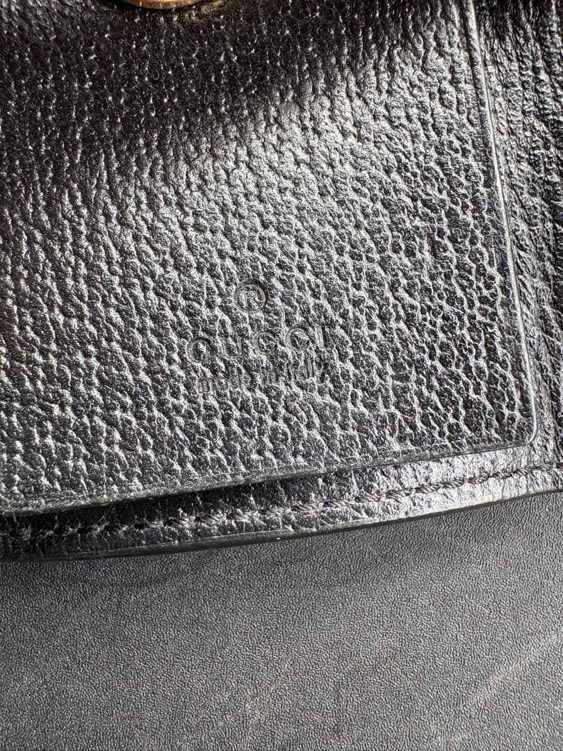 早い者勝ち‼️GUCCI ブラック レザー キーケース ケース付 523683