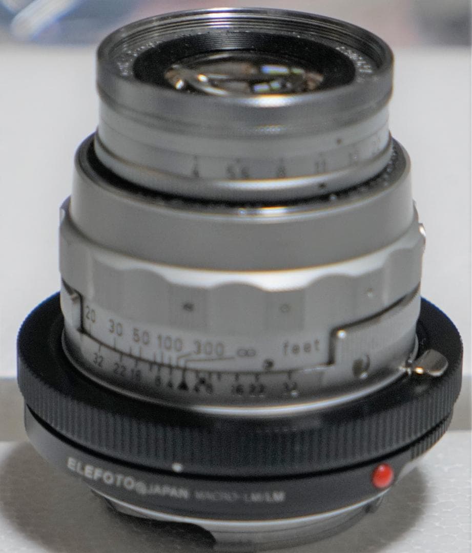 ライカ ELMAR 9CM F4 とマクロアダプター付き