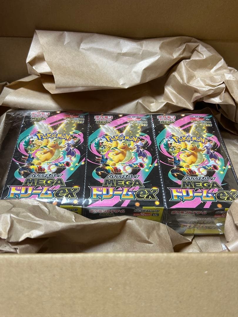 ポケモンカード MEGAドリームEX 3BOX シュリンク 無し