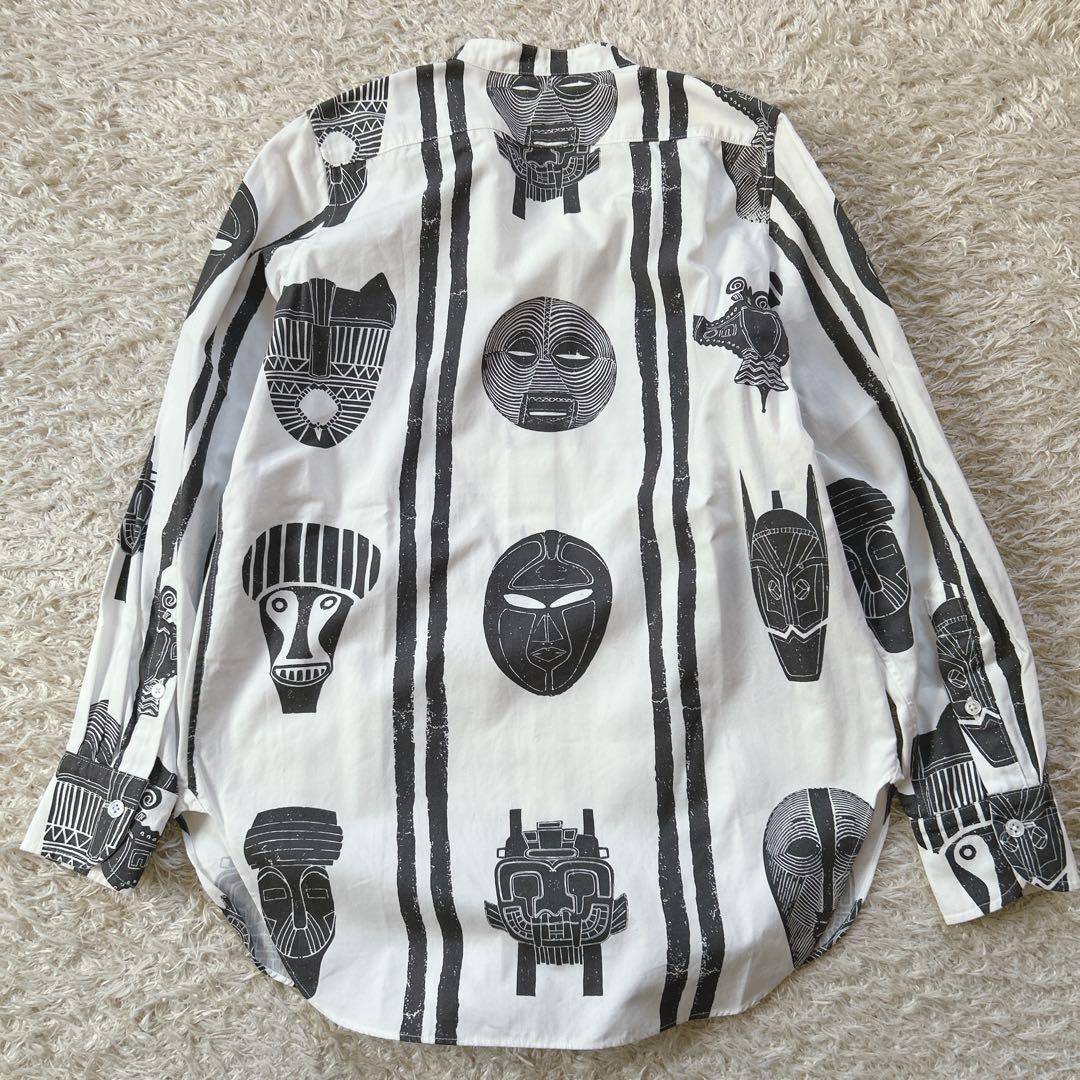 美品　ten ロンハーマン　アフリカンマスクプリントシャツ
