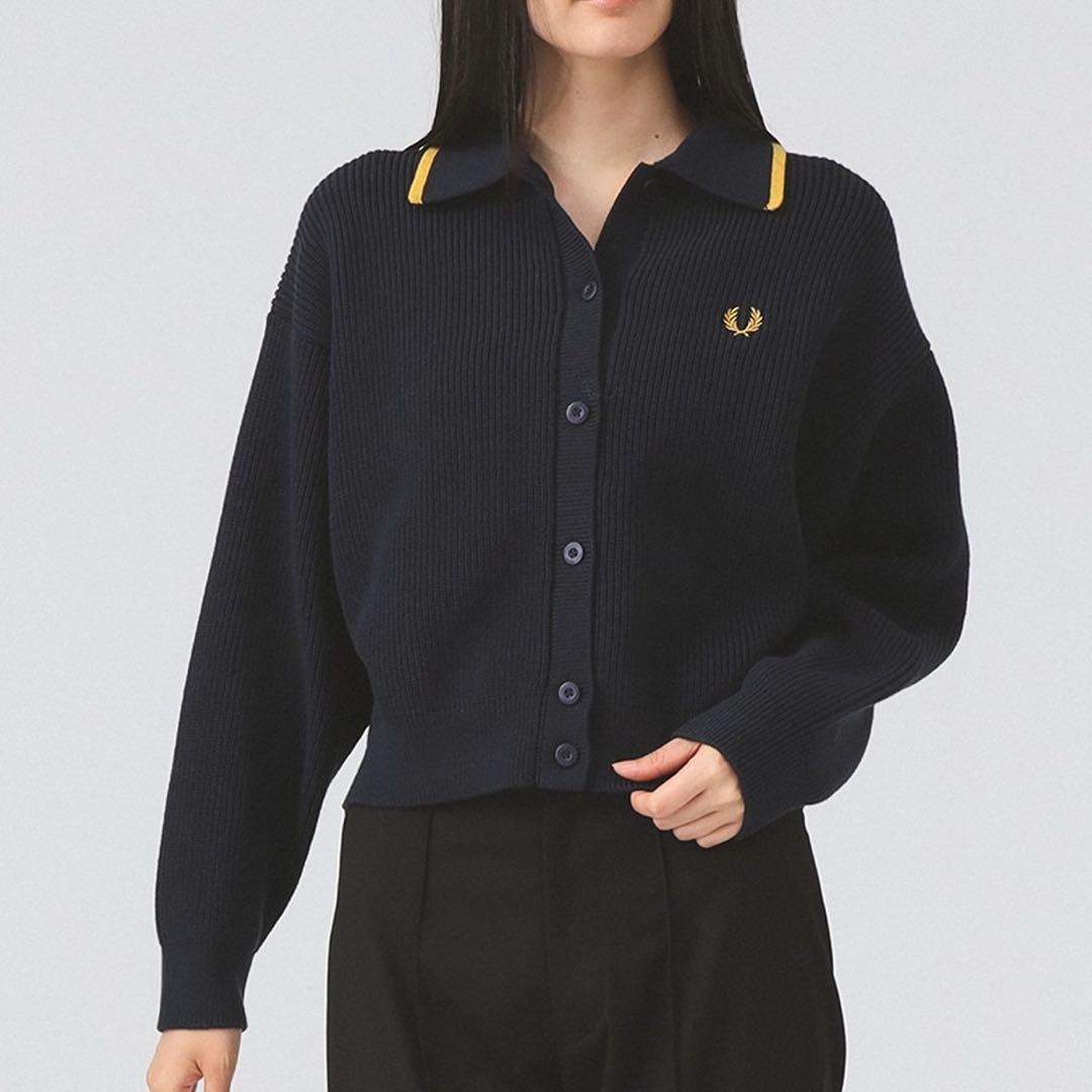 トップス FRED PERRY Tipped Collar Cardigan beams
