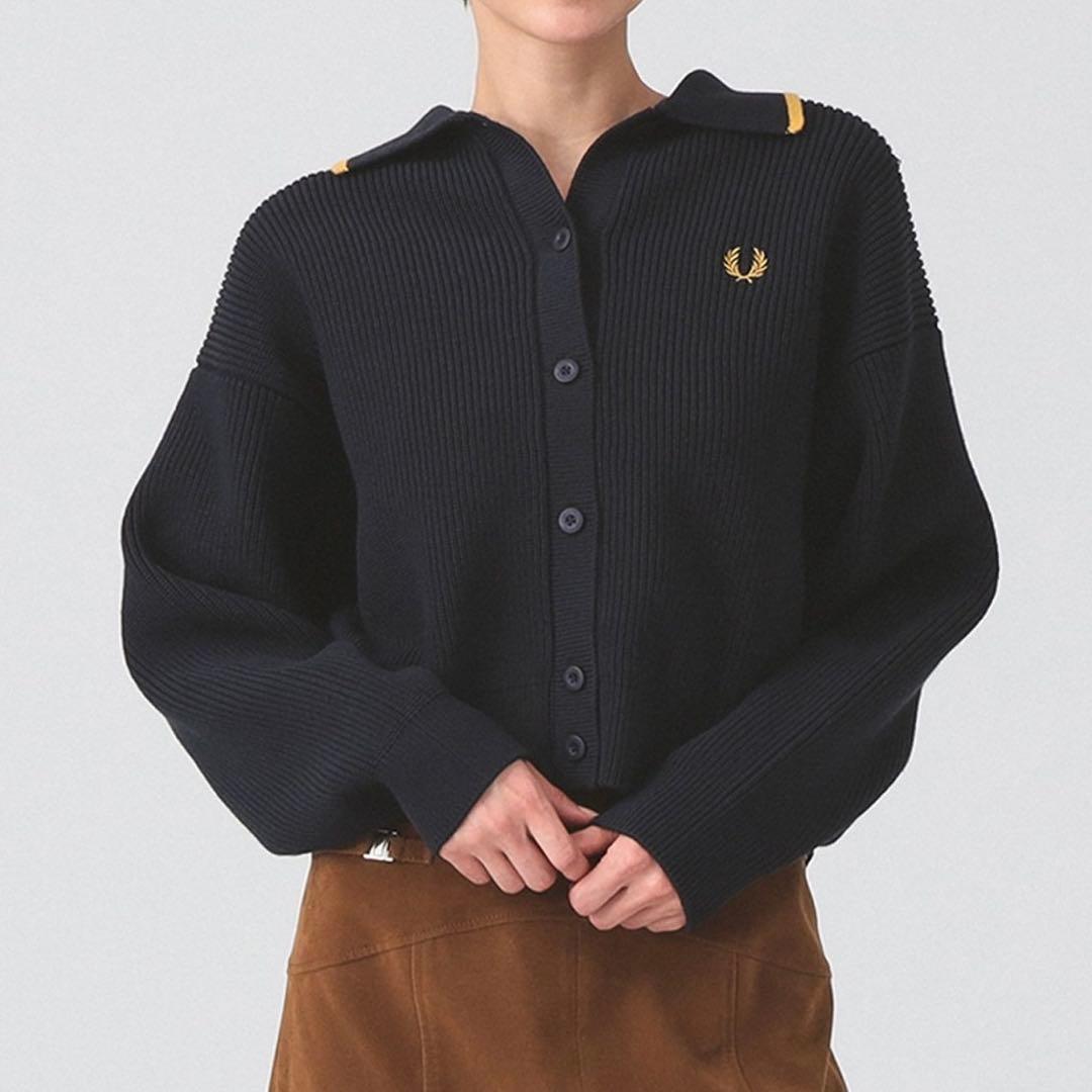 トップス FRED PERRY Tipped Collar Cardigan beams