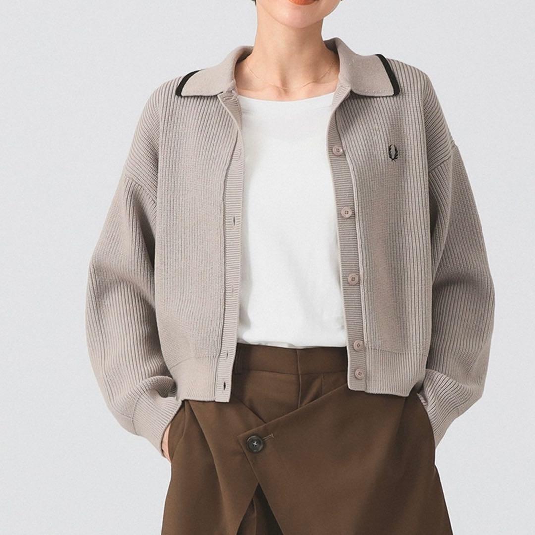 トップス FRED PERRY Tipped Collar Cardigan beams