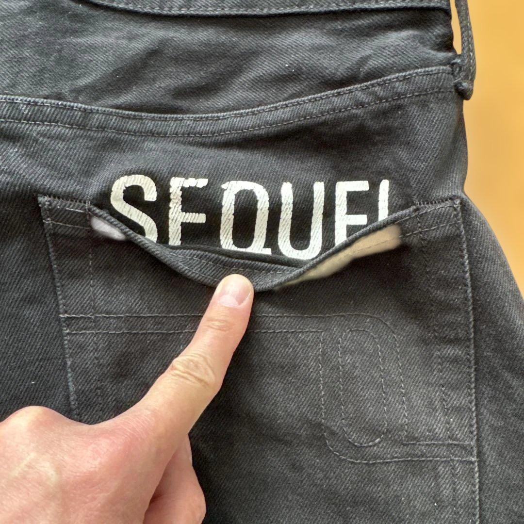 シークエル sequel ブラックデニム　M