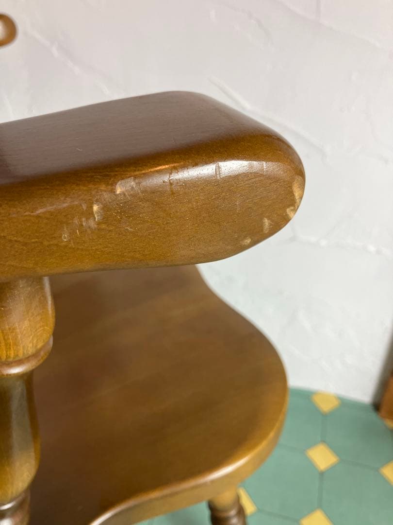 飛騨産業　キツツキ　ダイニングチェア　アームチェア　イス　椅子　チェア　①