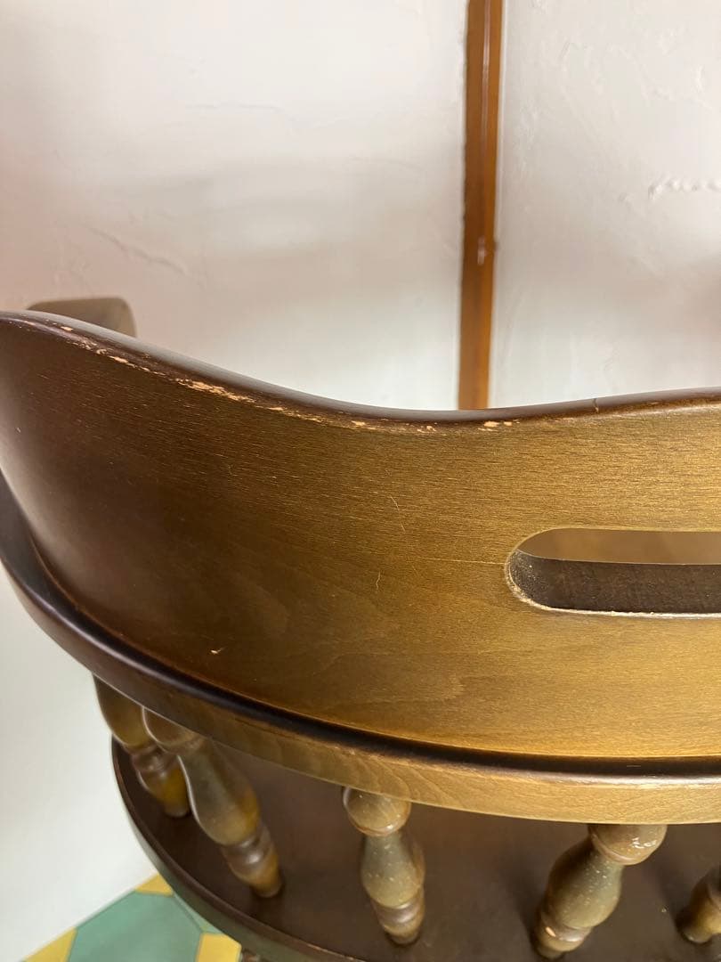 飛騨産業　キツツキ　ダイニングチェア　アームチェア　イス　椅子　チェア　①