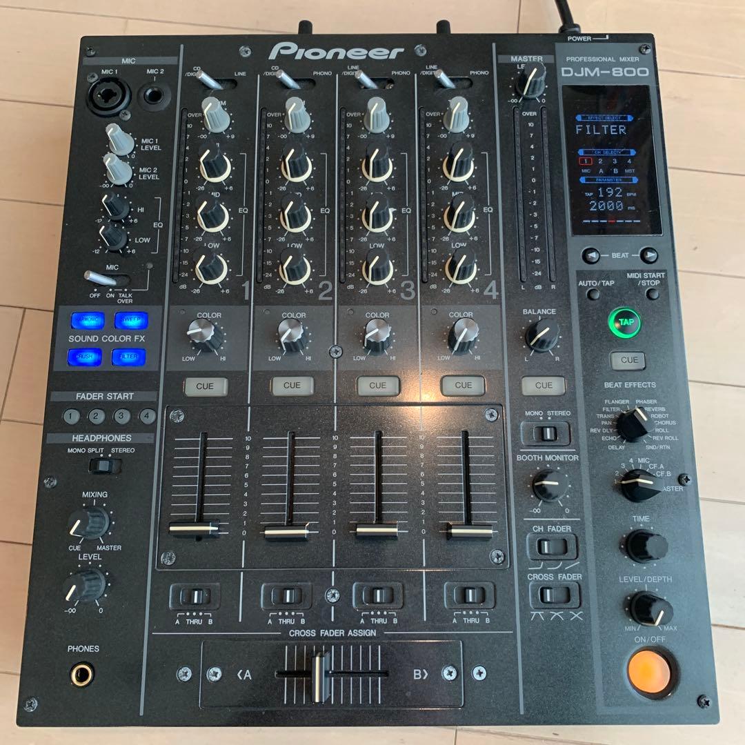 Pioneer DJM-800 DJミキサー　 角度調整ミキサー専用スタンド付