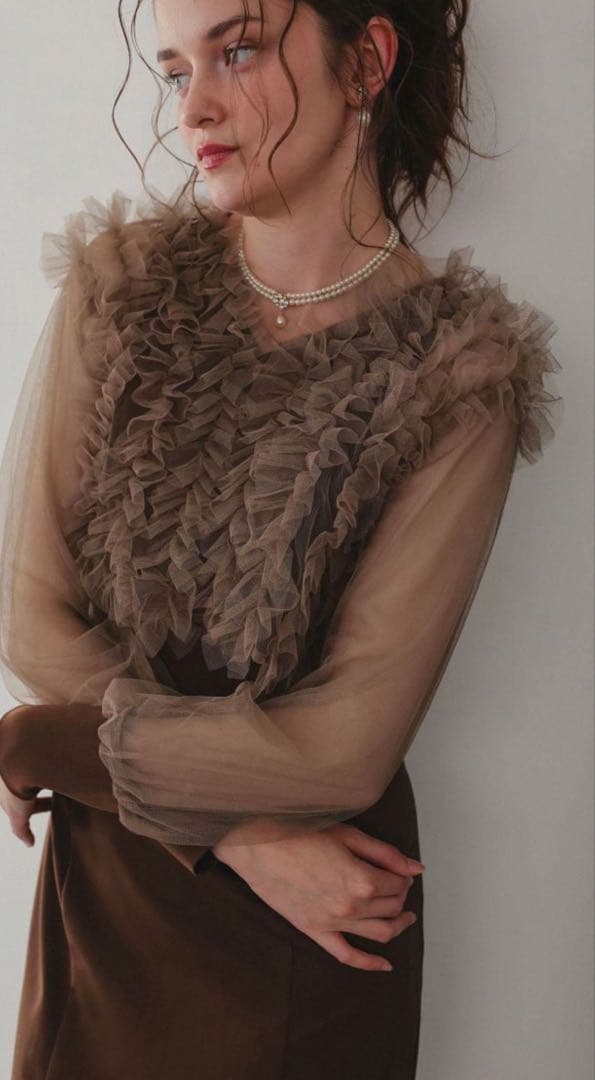 dorry doll フリルブラウスセットドレス