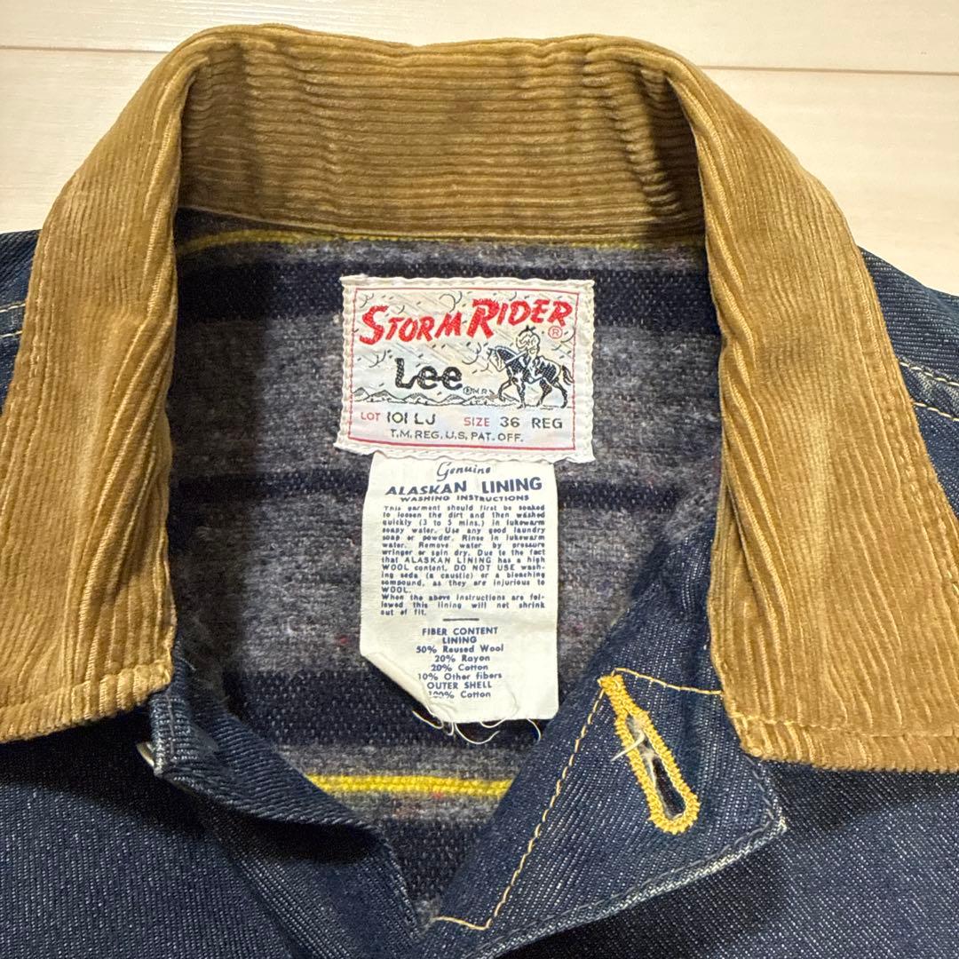 美品Lee 101LJ 60's復刻 ストームライダー　ブランケット